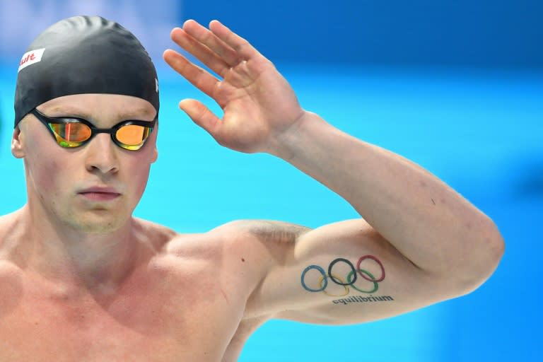 Great Britain's Adam Peaty gets ready to compete in the men's 50m breaststroke final in Budapest, on July 26, 2017