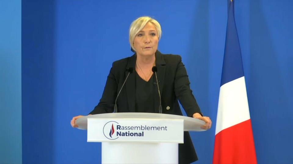 Marine Le Pen le 19 octobre 2020 - BFMTV