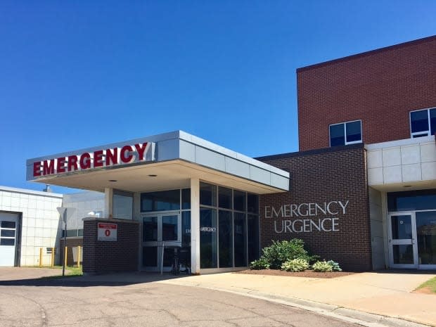 The emergency department at the Prince County Hospital remains open, but emergency surgeries won't be available until at least Wednesday.  (Tom Steepe/CBC - image credit)