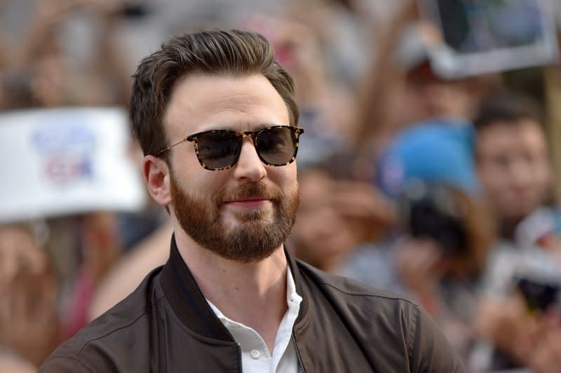 Chris Evans attends the Toronto International Film Festival premiere of "Knives Out" in 2019. File Photo by Chris Chew/UPI