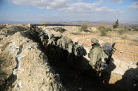 <p>Turkish forces are seen on Mount Barsaya in northeast of Afrin, Syria, Jan. 28, 2018. (Photo: Khalil Ashawi/Reuters) </p>