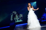 Dressed in a stunning white gown, the Japanese songstress blew guests away with her powerhouse vocals.