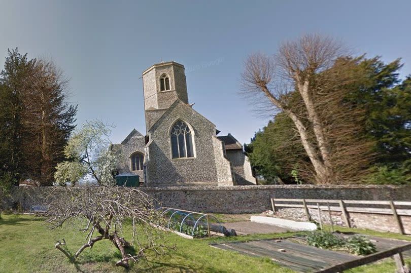 St Mary’s Church in Cheveley, with its unusual cross shape