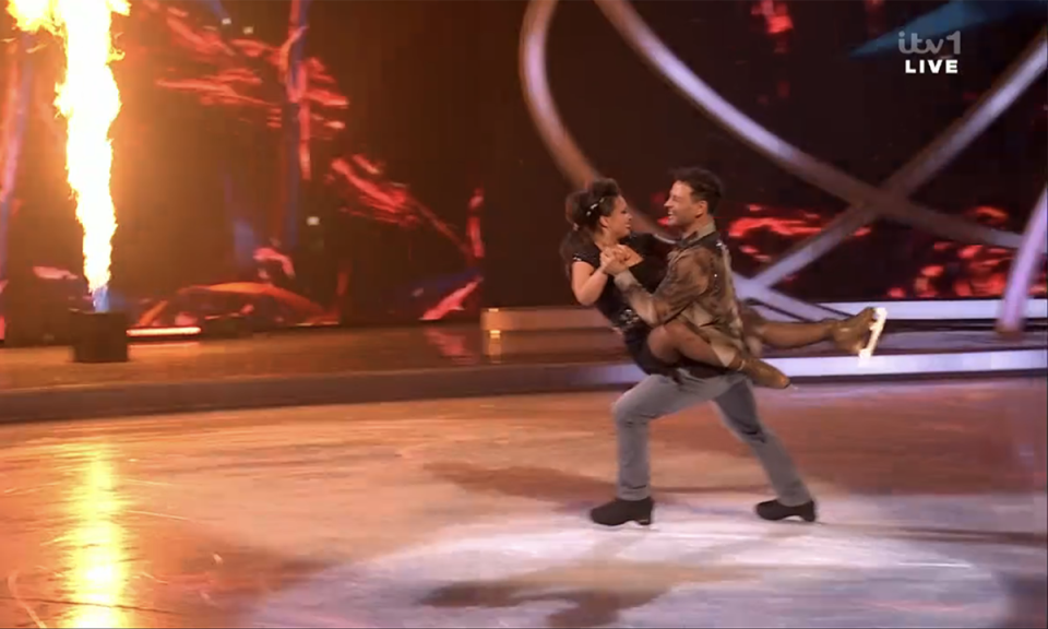 Ryan Thomas wowed on Dancing on Ice. (ITV screengrab)