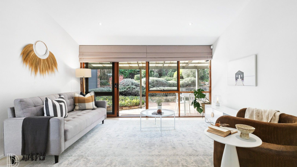 The living room of the $1 million property for sale in Canberra.