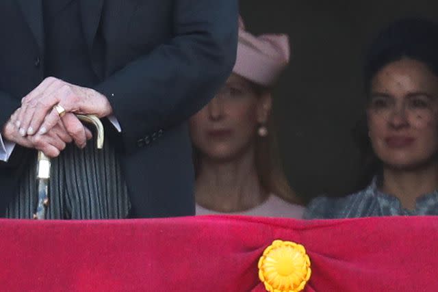 <p>John Rainford / SplashNews.com</p> Lady Gabriella Windsor and Sophie Winkleman at Trooping the Colour on June 15, 2024.