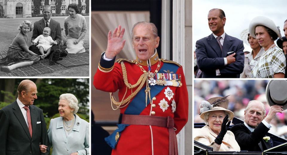 Prince Philip was by the Queen's side throughout her reign. (Getty)