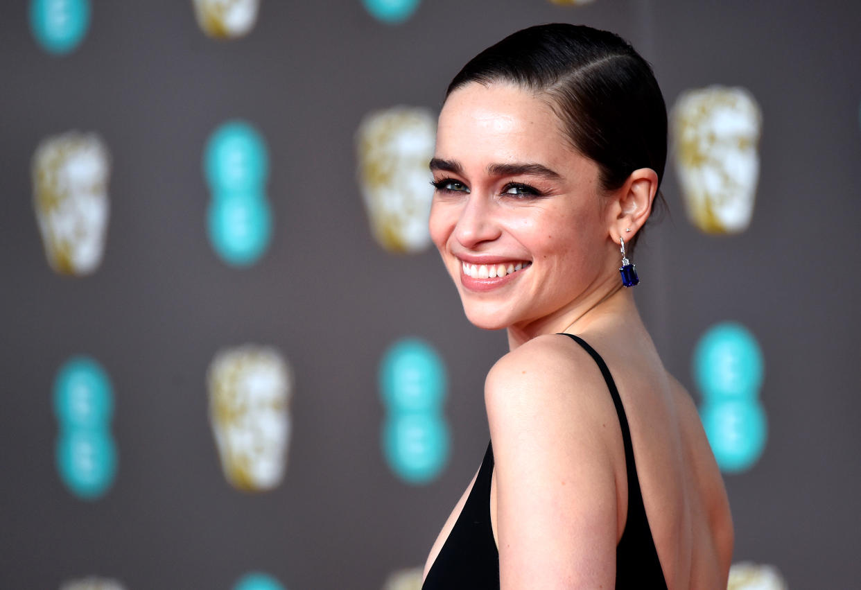 Emilia Clarke attending the 73rd British Academy Film Awards held at the Royal Albert Hall, London.