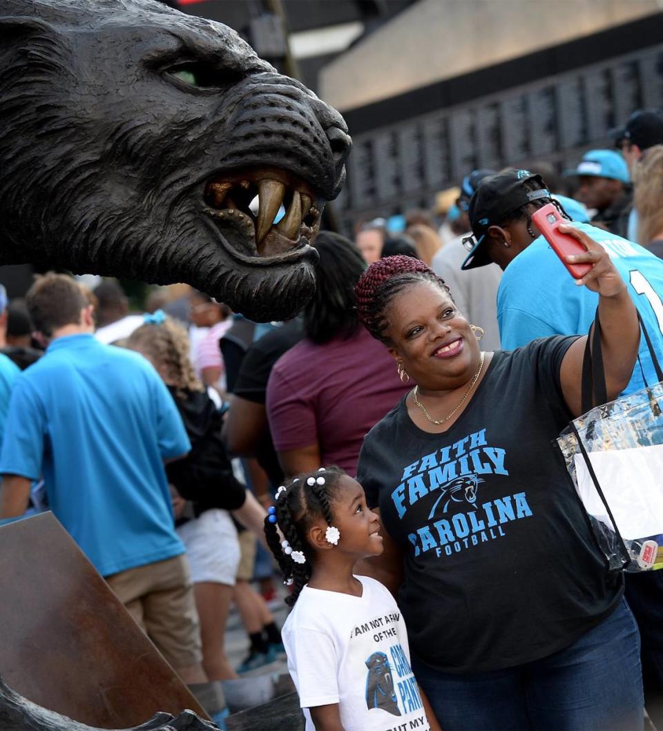 Fans enjoy the 2019 Carolina Panthers Fan Fest at Bank of America Stadium. The 2022 version is scheduled for 7 p.m. Thursday, Aug. 11, 2022.