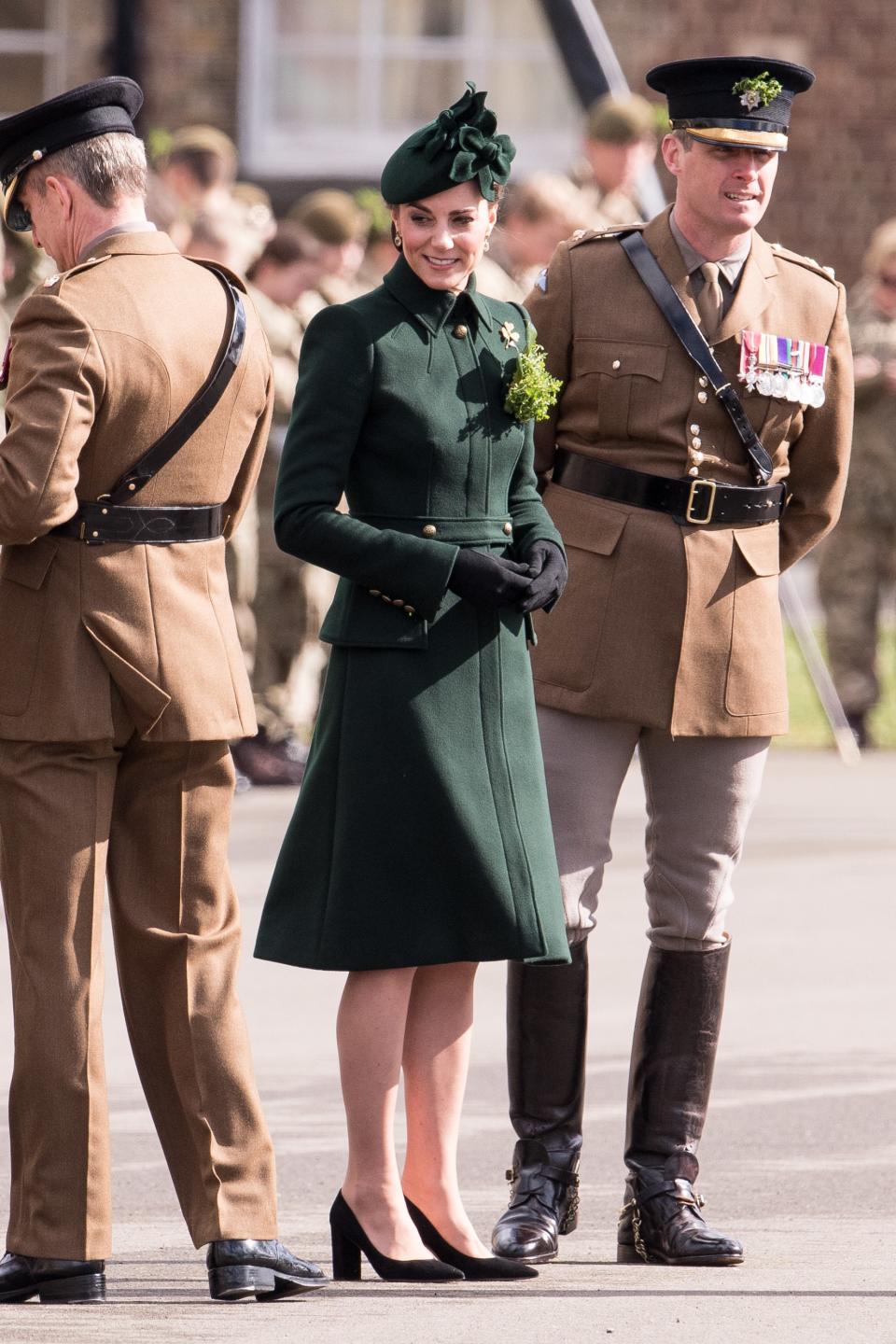 <h1 class="title">The Duke And Duchess Of Cambridge Attend The Irish Guards St Patrick's Day Parade</h1><cite class="credit">Photo: Getty Images</cite>