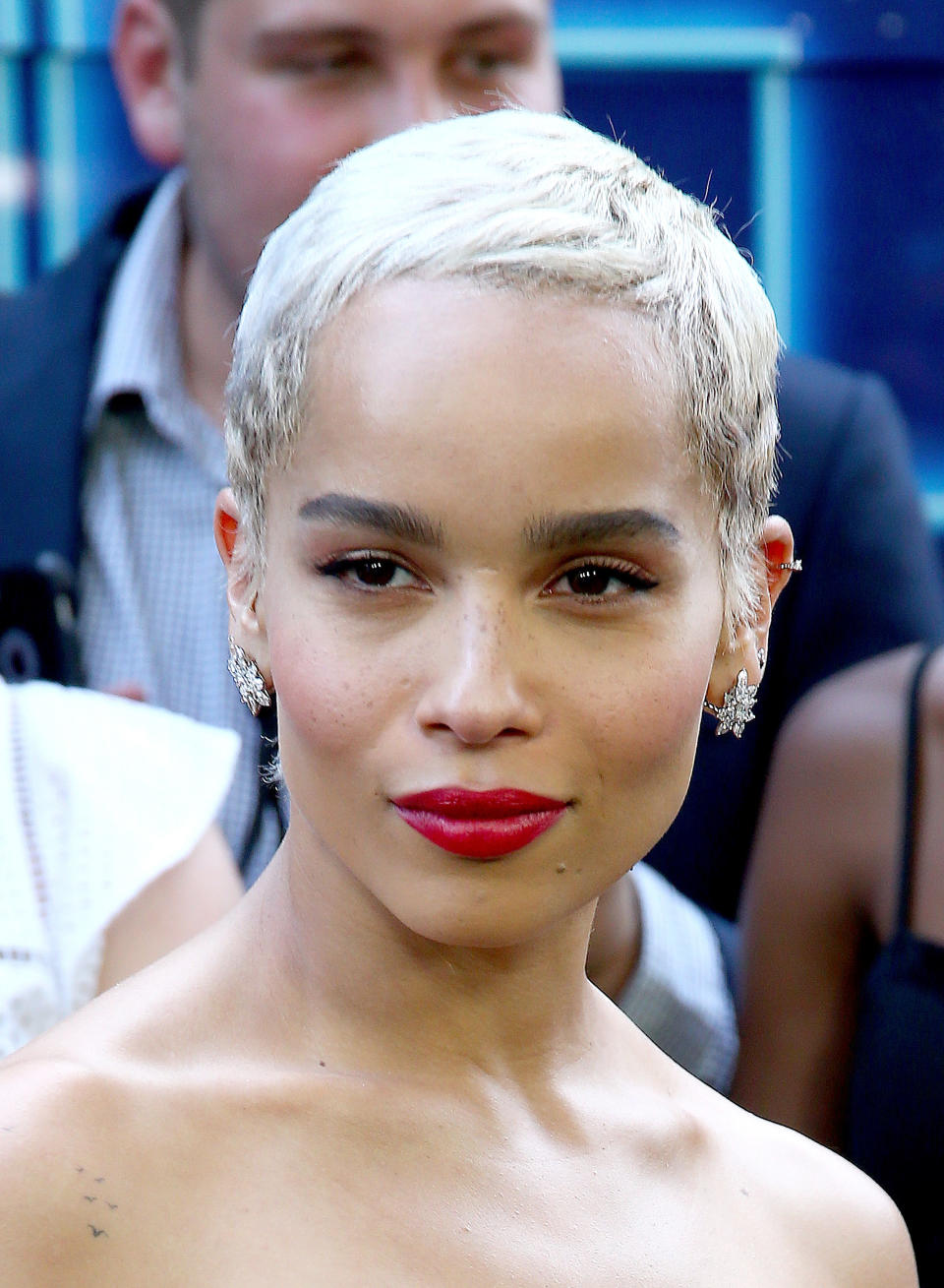 best celebrity blondes zoe kravitz