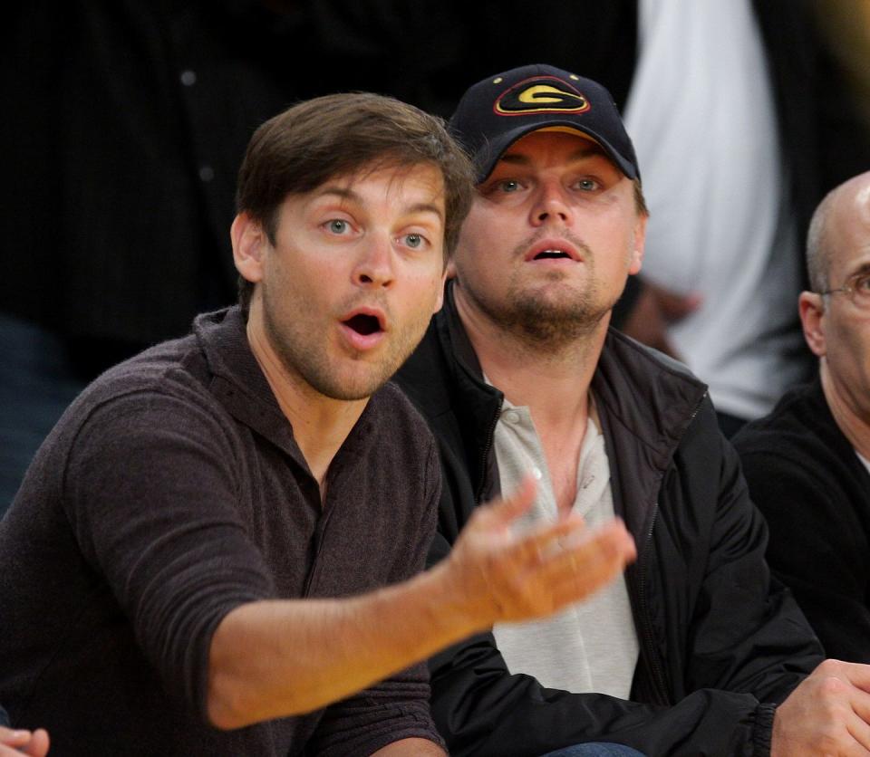 Tobey Maguire and Leonardo DiCaprio