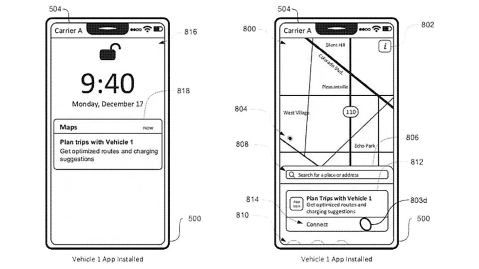 Apple Maps patent diagram