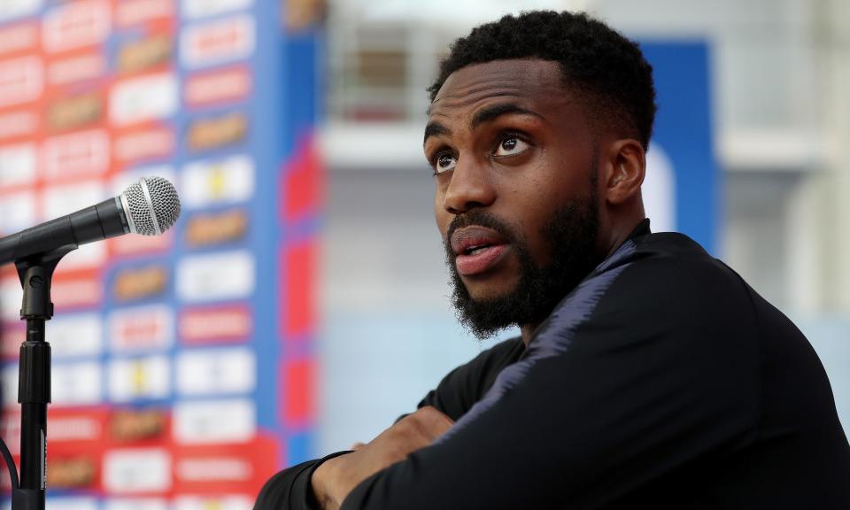 Danny Rose at the England team media day.