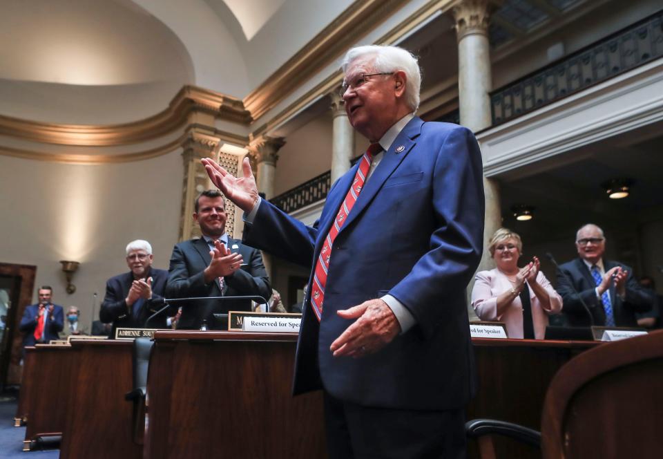 U.S. Rep. Hal Rogers speaks on the Kentucky Senate floor. Sept. 2, 2021