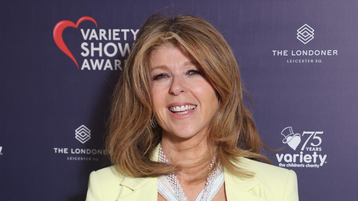 Kate Garraway attends the Variety Club Showbusiness Awards at The Londoner Hotel on April 28, 2024 in London, England.