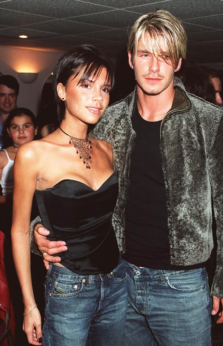 From Brad Pitt and Angelina Jolie's matching blowouts to David and Victoria Beckham's twinning highlights, a look at the most romantic hair statements ever made.