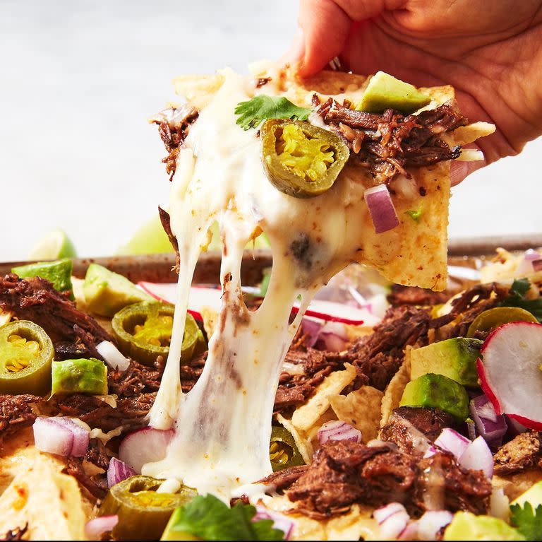 Instant Pot Shredded Beef Nachos