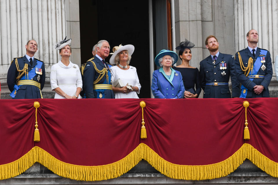 The royal family on the Buckingham Palace balcony