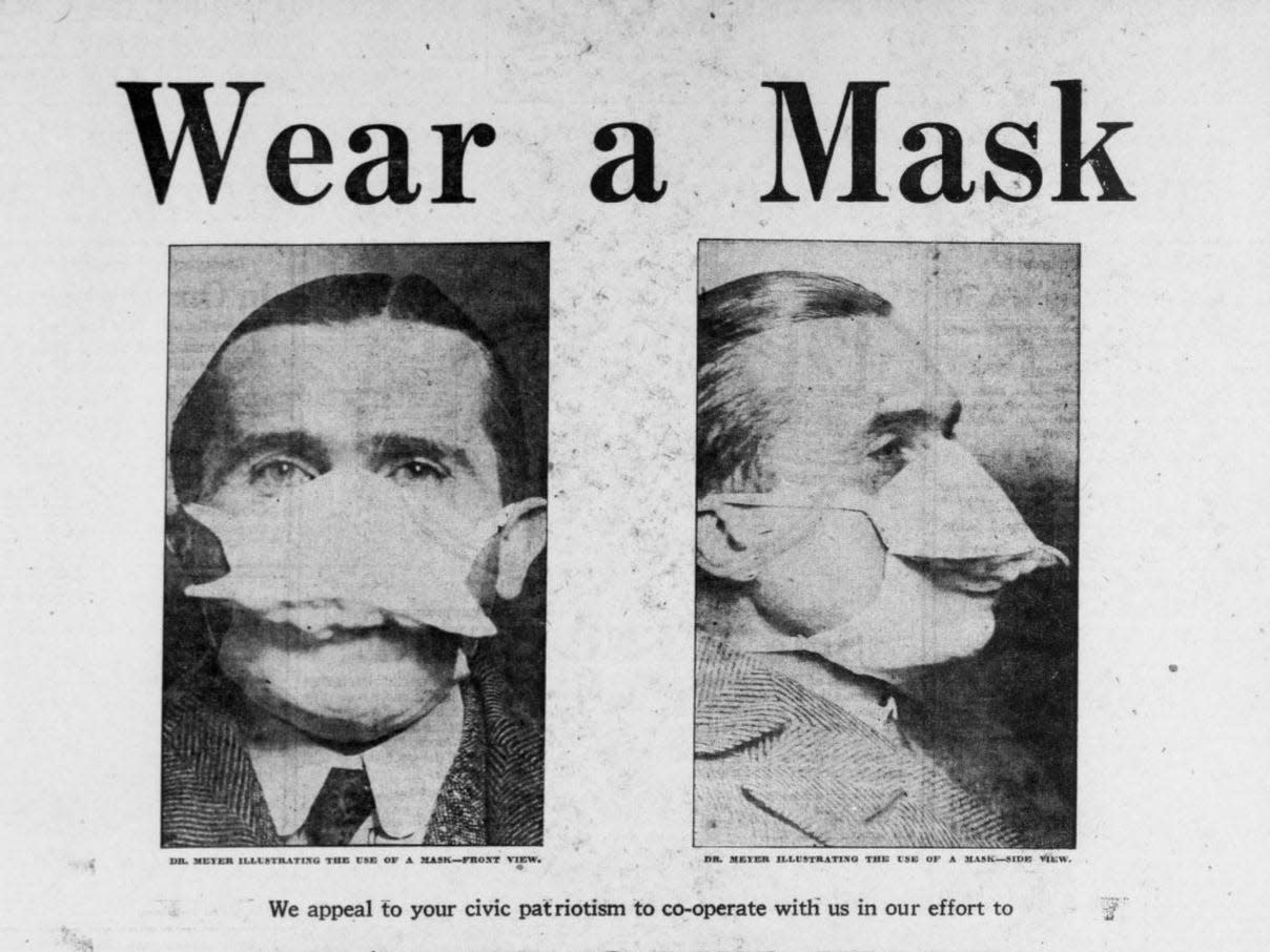 1919 flu mask spanish flu