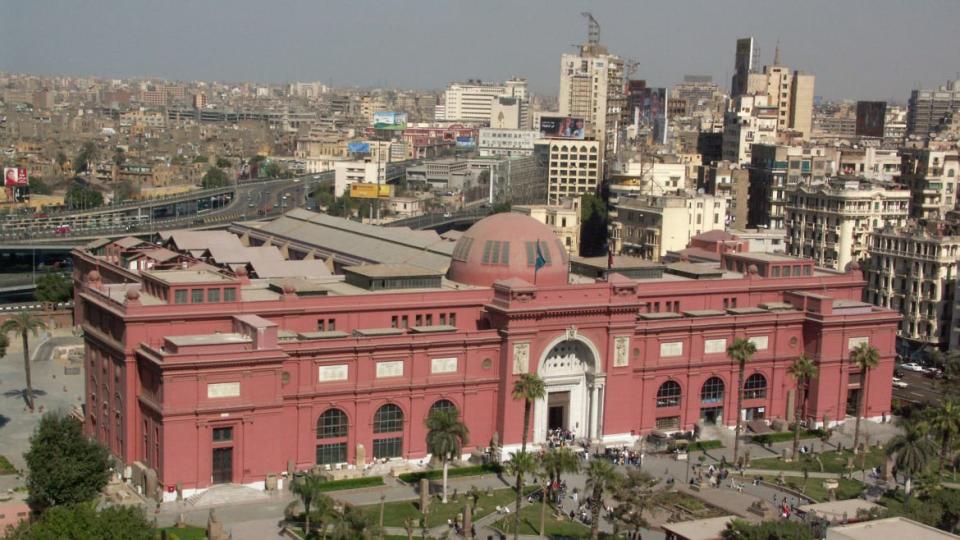 <div class="inline-image__caption"><p>"The Egyptian Museum Is Situated At Tahrir Square In Cairo, Built During The Reign Of Khedive Abbass Helmi II In 1897, Opened 1902. Among The Exhibits In Its 107 Halls Are The Tutankhamon Treasures And The Mummies."</p></div> <div class="inline-image__credit">MyLoupe/UIG Via Getty</div>