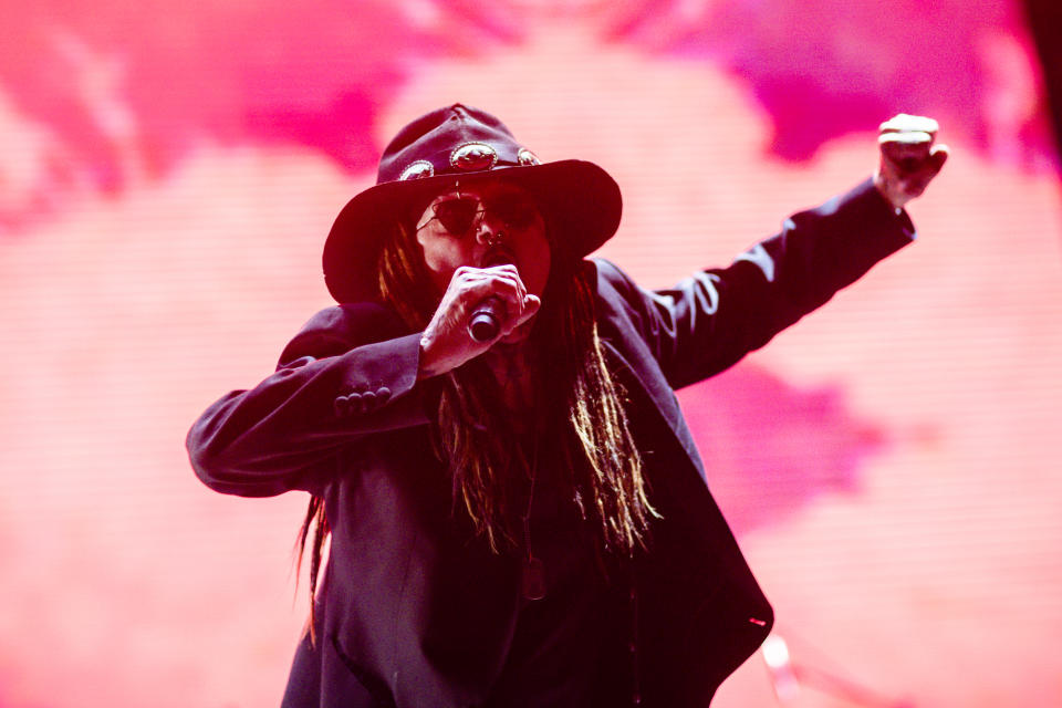  Al Jourgensen of Ministry performs at the Sick New World music festival in 2023. (Photo: Greg Doherty/Getty Images)