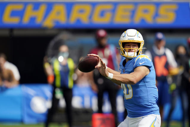 Herbert's 398 yards, Ekeler 3 TDs lead Chargers over Browns