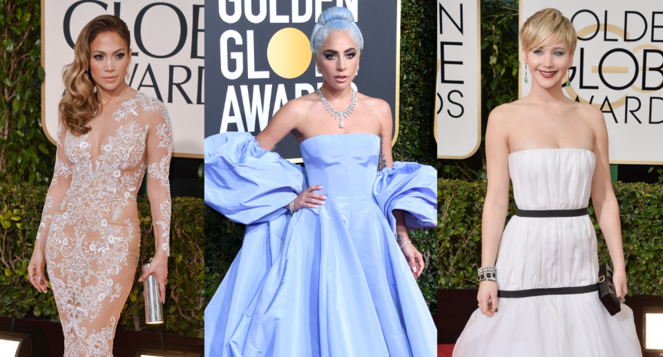 The best and worst Golden Globe red carpet looks of all time. (Images via Getty Images)