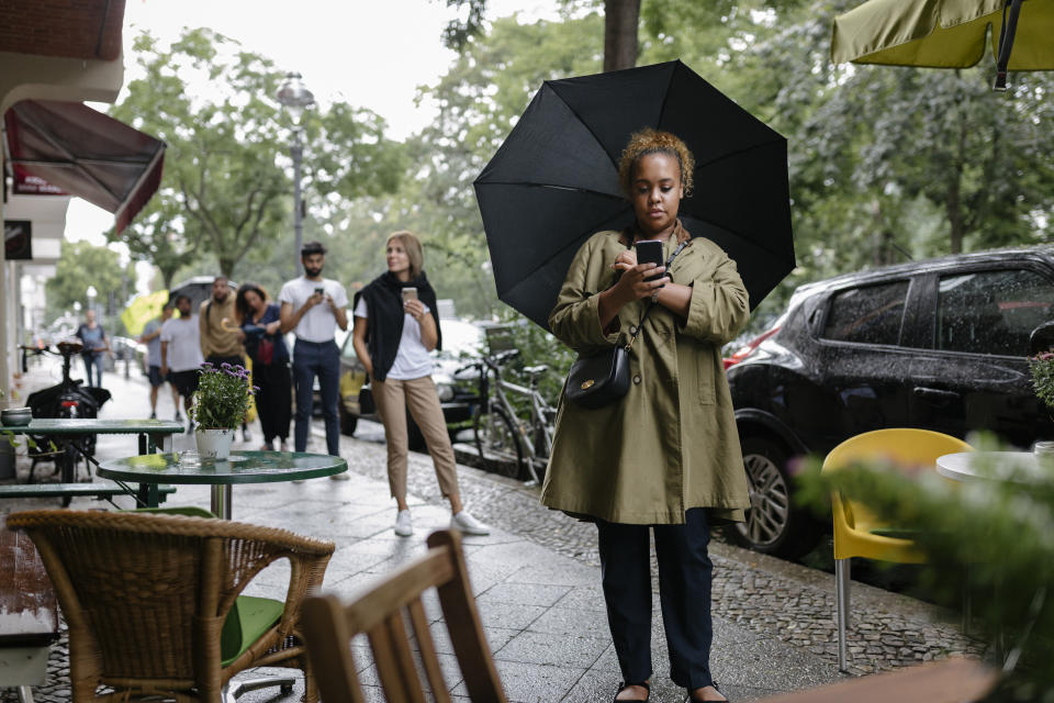 Staying calm in mundane queues like for your bank is a skill that can be learned. (Getty Images)