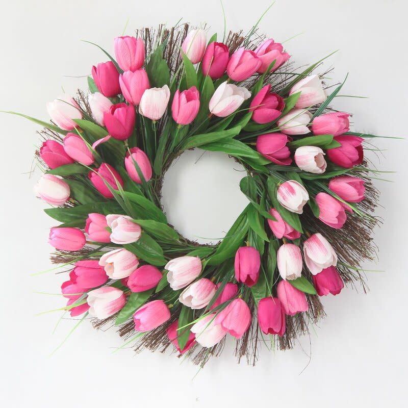 <p><a href="https://go.redirectingat.com?id=74968X1596630&url=https%3A%2F%2Fwww.wayfair.com%2F--%2Fpdp%2Fprimrue--18-artificial-tulip-wreath-for-all-year-round-x112307771-l7188-w001296660.html&sref=https%3A%2F%2Fwww.housebeautiful.com%2Fshopping%2Fg26292006%2Fvalentines-day-wreath-ideas%2F" rel="nofollow noopener" target="_blank" data-ylk="slk:Shop Now;elm:context_link;itc:0;sec:content-canvas" class="link ">Shop Now</a></p><p>Adopt Some Symbolism</p><p>wayfair.com</p><p>$65.99</p>