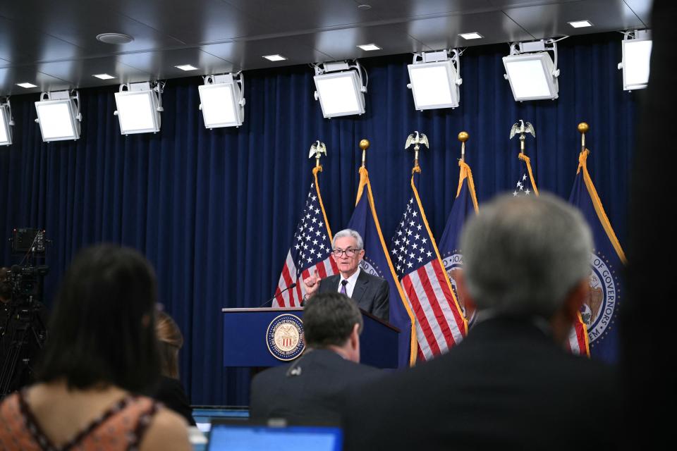 ftse US Federal Reserve Chairman Jerome Powell holds a press conference at the end of the two-day Federal Open Market Committee (FOMC) meeting at the Federal Reserve in Washington, DC, on March 20, 2024.