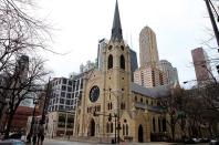 Holy Name Cathedral in Chicago, Illinois, United States.