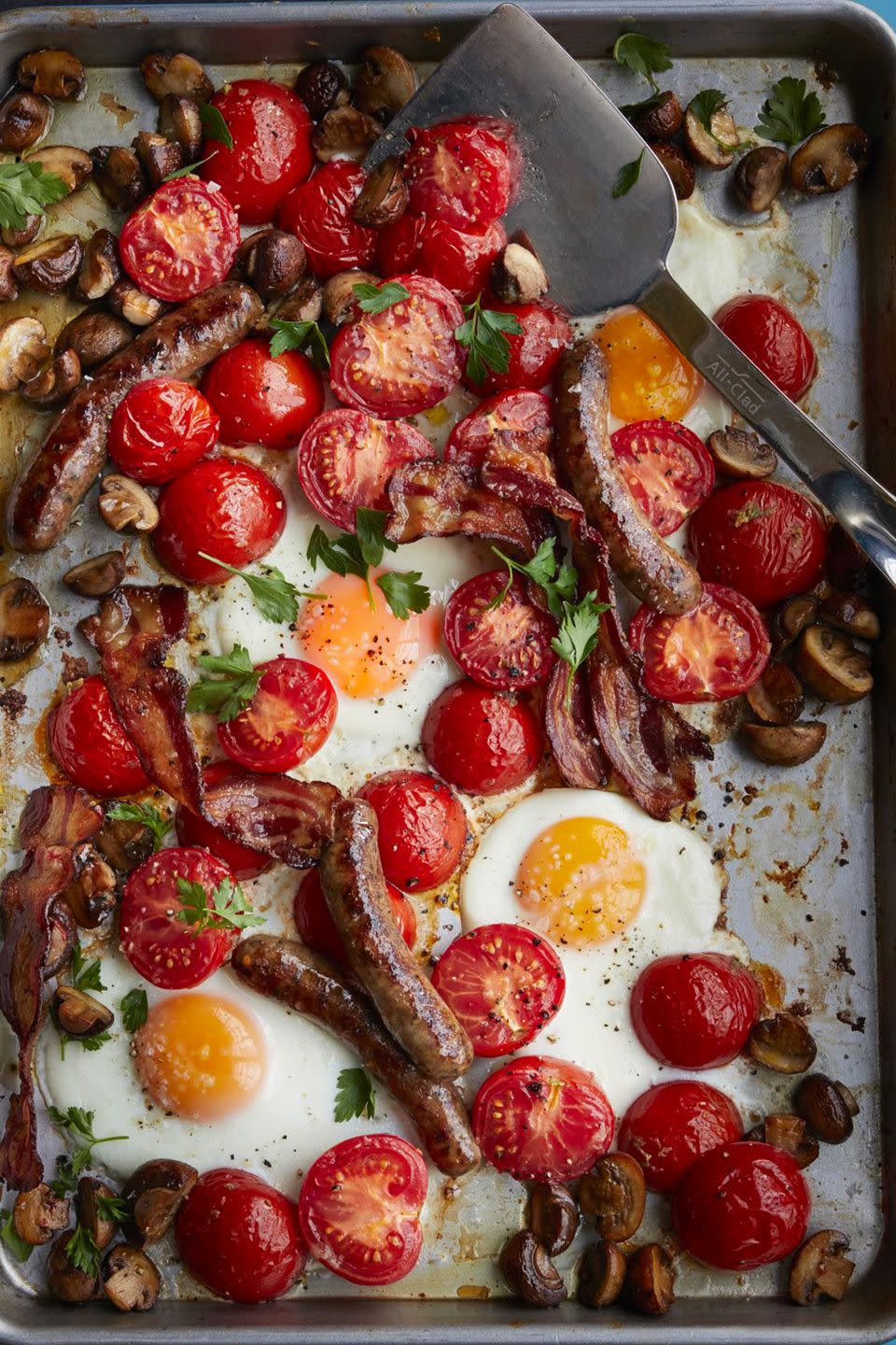 English Breakfast Tray Bake