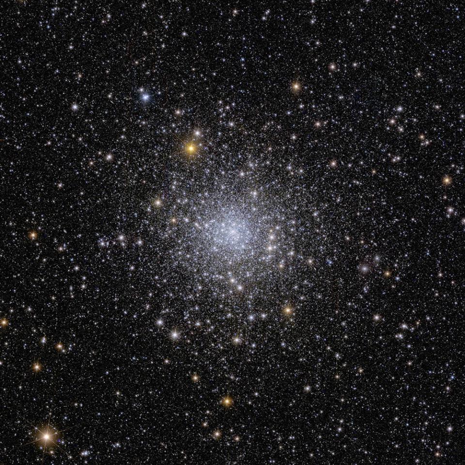 <em>Located about 7800 light-years away, NGC 6397 is the second-closest globular cluster to Earth. A <u>globular cluster</u> is a collection of hundreds of thousands of stars that are held together by gravity. According to the ESA, Euclid is the only telescope that can observe an entire globular cluster in one observation and simultaneously distinguish so many stars in the cluster. These faint stars can tell astronomers more about the history of the Milky Way galaxy and where dark matter is located. CREDIT: ESA/Euclid/Euclid Consortium/NASA, image processing by J.-C. Cuillandre (CEA Paris-Saclay), G. Anselmi</em>