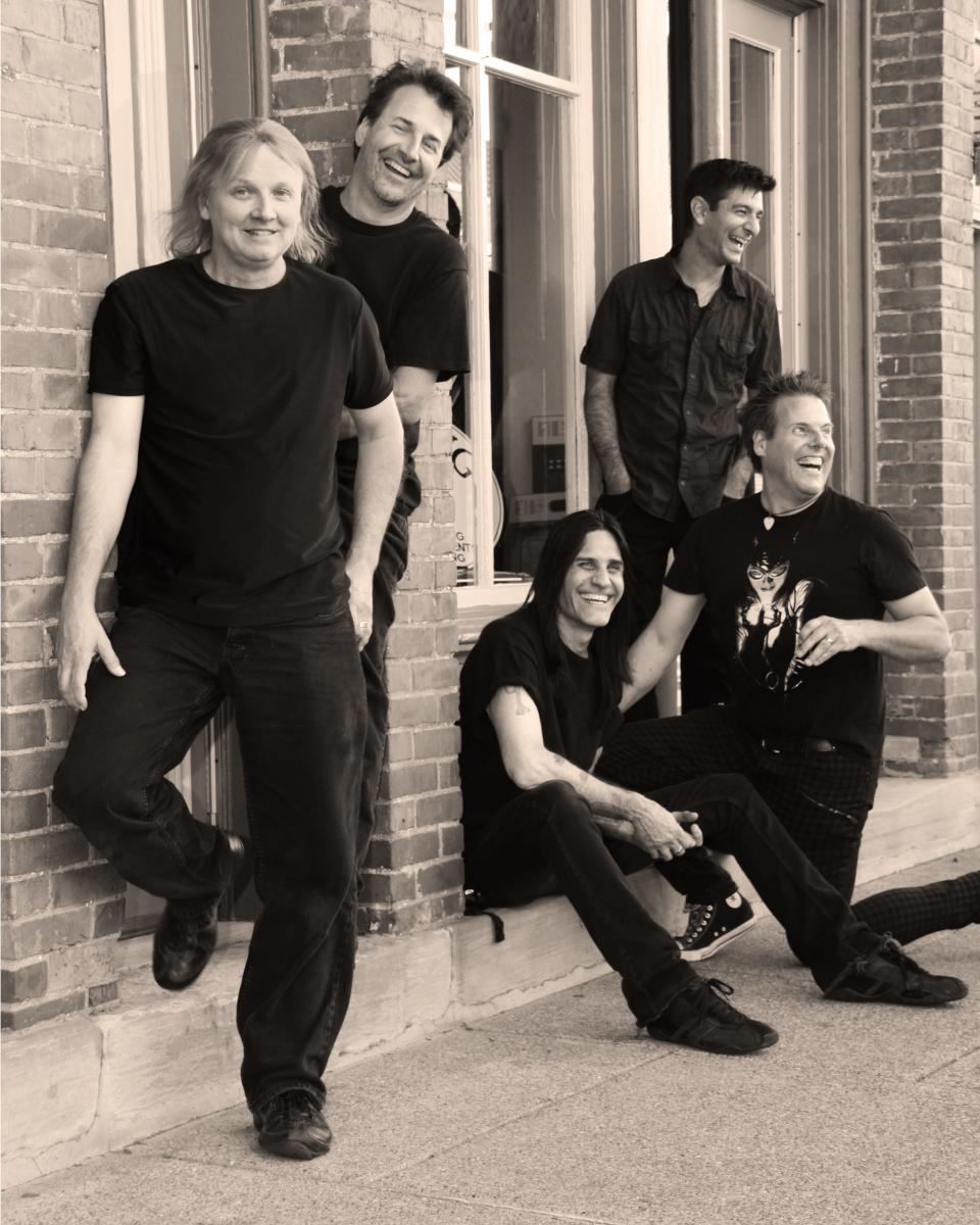 The Westerville Area Chamber Music & Arts Festival will offer more than 30 live performances on Saturday and Sunday including party band The Reaganomics. The Columbus-based group includes, left to right, Paul Shamell, Kas Streif, Tommy Caradonna (sitting), Donnie Gray and Keenan Blanke (kneeling).