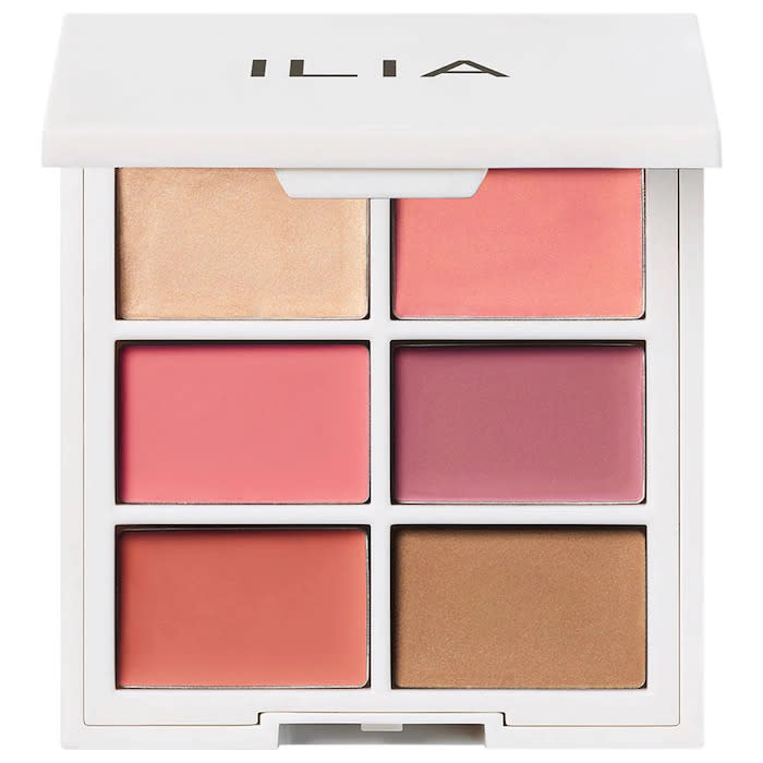 ILIA Multi-Stick Cream Blush, Highlighter + Lip Tint Palette. Image via Sephora.