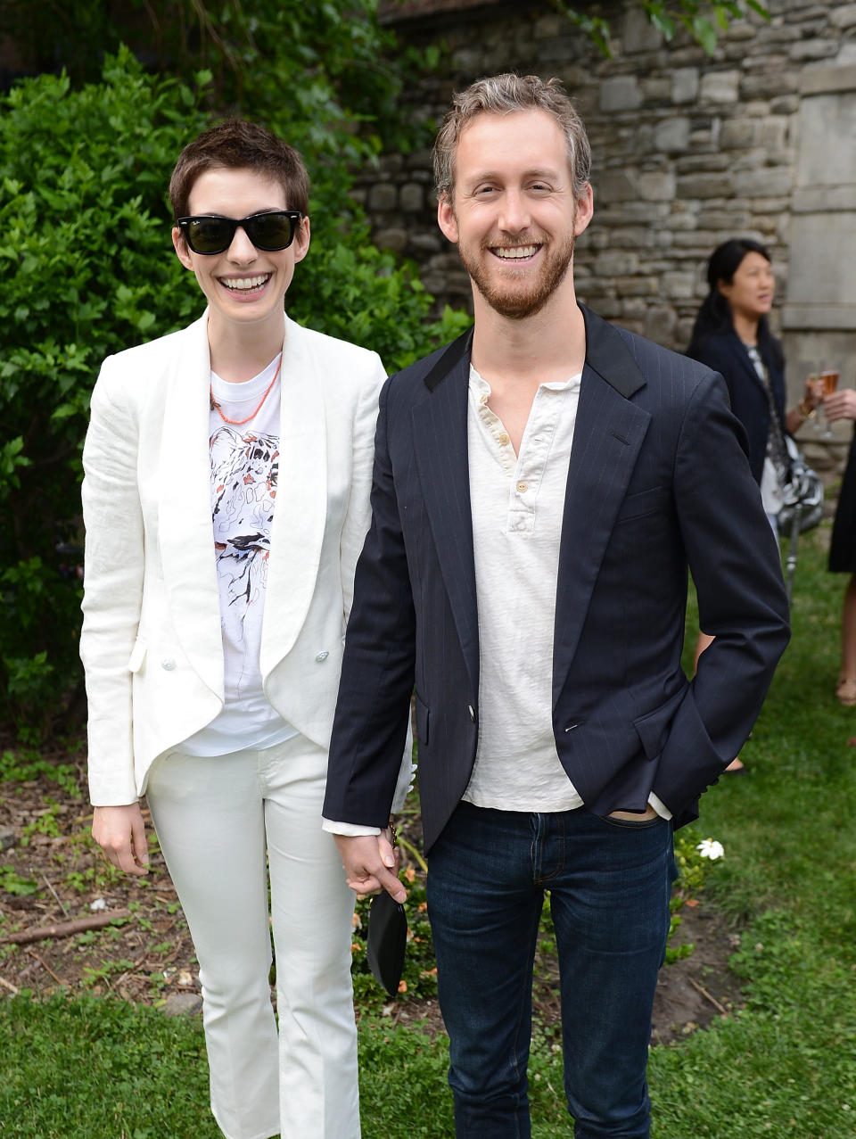 <b>Married: Anne Hathaway and Adam Shulman</b><br> Anne Hathaway had an impressive acting year in 2012, what with her acclaimed performance as Catwoman in the final Batman movie as well as the much-awaited Les Miserables, but she also found time to wed her jewellery-designer beau Adam Shulman. Dressed in a 1920s inspired wedding gown, Hathaway said 'I do' at a private California ceremony.