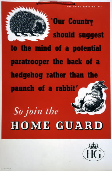 <p>A poster encourages people to do their bit and join the Home Guard. (The National Archives/SSPL/Getty Images)</p>