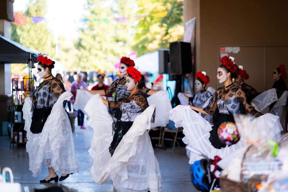 Yvonne Sweeney has been teaching dance at Ballet Folklorico Sierra Linda for 18 years. Her dance group is scheduled to perform 11 times from now through June. The group practices Saturdays at the Fit Warriors Gym at 1525 S. Mooney Boulevard in Visalia.