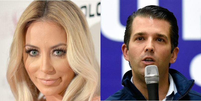 Audrey O’Day (left) and Donald Trump, Jr. (right)