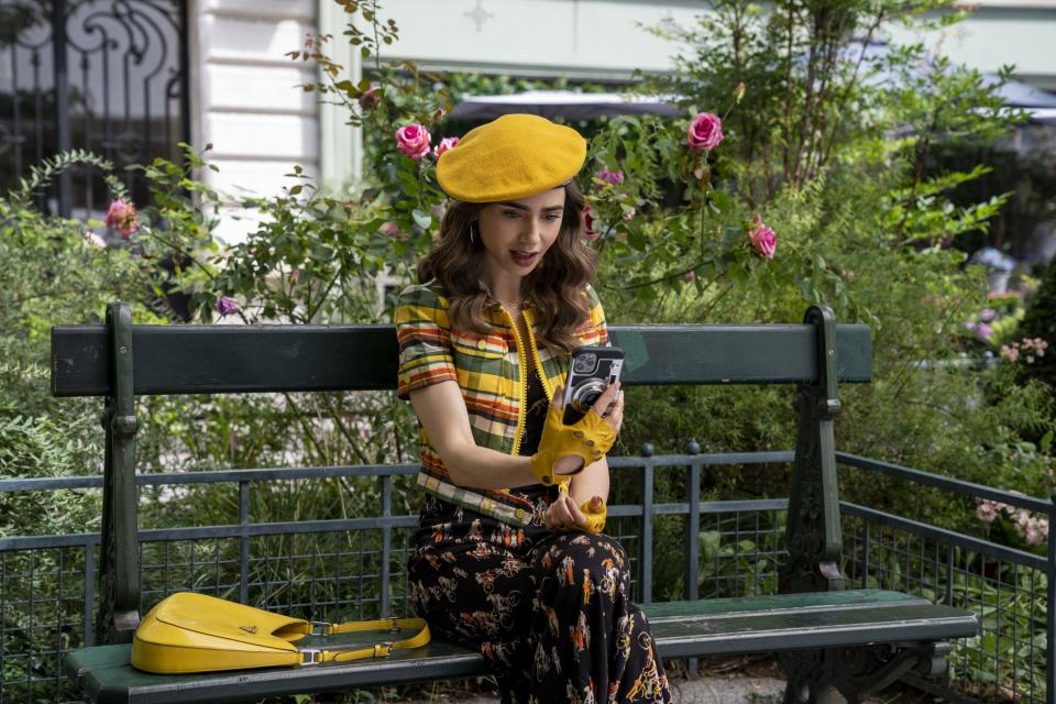 Lily Collins as Emily in Emily in Paris season 2