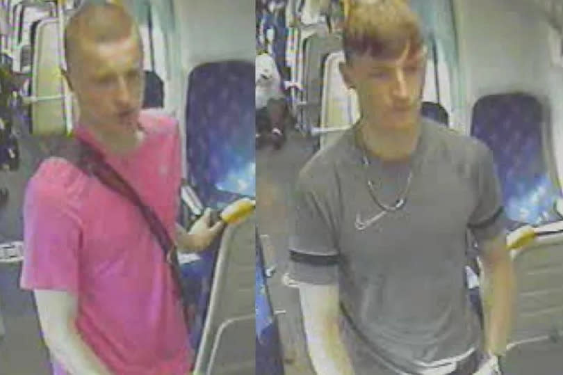 Images of the youths that British Transport Police want to trace
