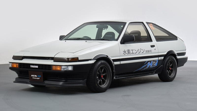 Front-quarter image of the AE86 H2 Concept.