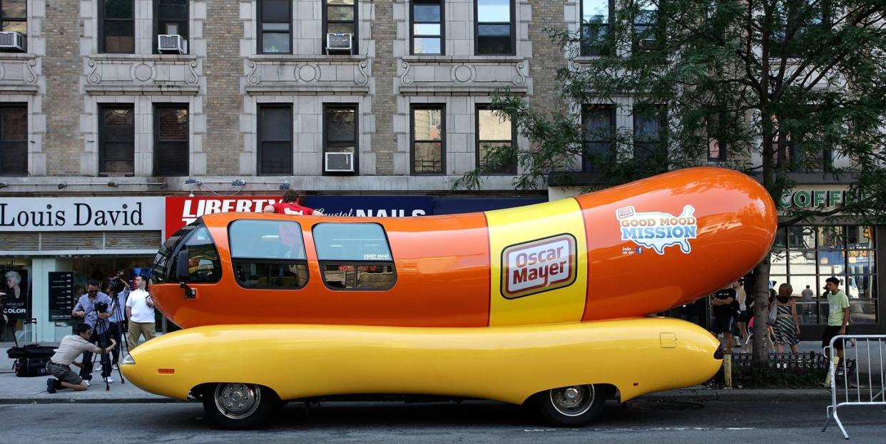 oscar mayer wienermoblie 75th birthday celebration