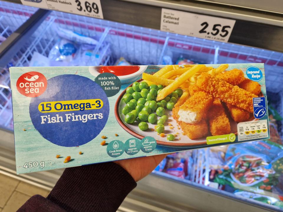 Ocean Sea omega-3 fish fingers