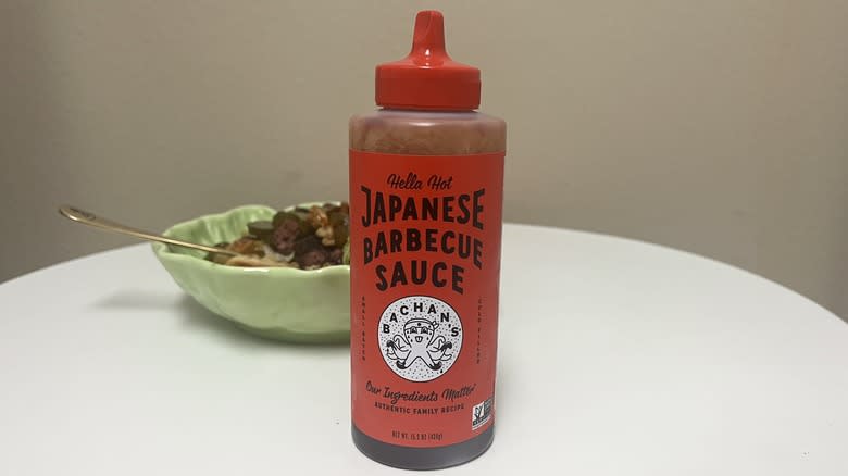 bachan's bbq sauce and food