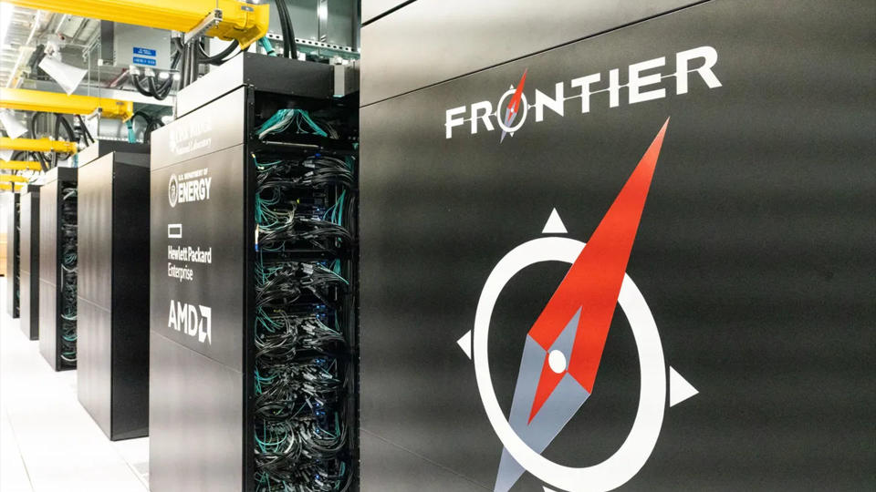 Frontier supercomputer.