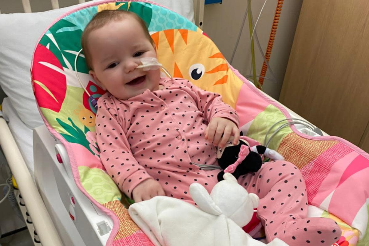 Amelia McMillan was born in 2021 and was Ainslidh Stevenson and Jamie McMillan's second daughter <i>(Image: Children’s Hospices Across Scotland)</i>
