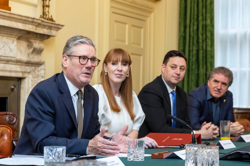 Sir Keir Starmer met with Liverpool City Region Mayor Steve Rotheram and other regional leaders in Downing Street on Tuesday