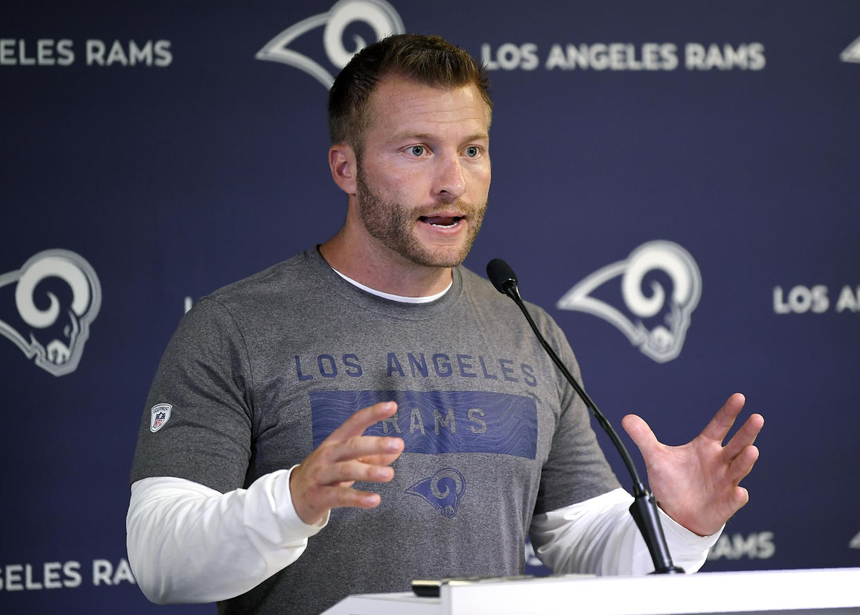 One-hit wonder or here for the long haul? Rams coach Sean McVay led the team to a quick turnaround in 2017. (AP)